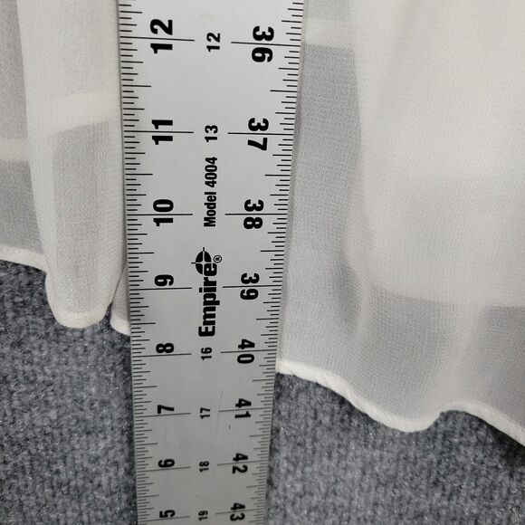 NWT ZARA White Crochet Lace Dress LWD Romantic Feminine Angelcore SIZE LARGE - Picture 14 of 15